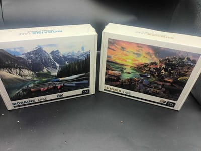 Puzzels 1000 stukjes - 70 cm x 50 cm - 2 delige set - Zomer thema - Ontspanning voor het hele gezin - ShopVlot