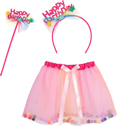 Boland - Set Fee 'Happy birthday' Roze - Kinderen - Vrouwen - Fee - Verjaardag