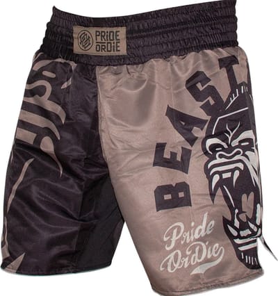 PRIDE or Die Fightshorts Beast Mode Gorilla Zwart - XXXL - Jeans Maat 40