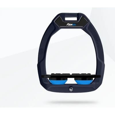 Veiligheidspaletten rijstijl Plat Grip Aluminium/Zwart/Blauw Flex-On Safe-On