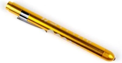 SPECIAL LED ooglamp penlight Goudkleurig, inclusief batterijen