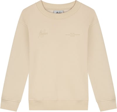 Malelions Junior Girls Members Brand Sweater Beige - Maat 140