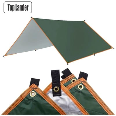 Campingzeil Waterdichte Tent Toeristen Luifel Schaduw Tuinoverkapping Strandzonnescherm Buiten Ultralicht Zonnescherm 3*3m