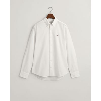 Gant Slim Oxford Overhemd Met Lange Mouwen Wit 3XL Man