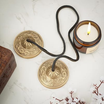 Tibetaanse Tingsha Cymbals – Koperen Belletjes voor Yoga en Meditatie (2 Stuks)