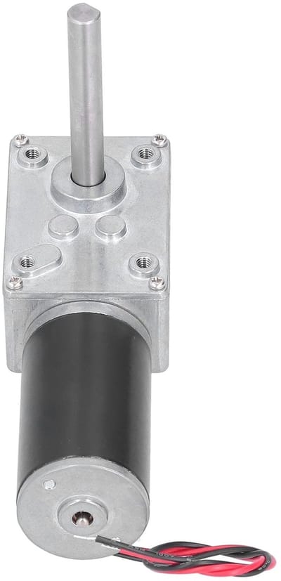 Allecto - Tandwielreductiekast - DC-wormwielmotor - Hoog koppel elektrische versnellingsbakmotor - 24V - Industriële toepassing - Geschikt voor ele...