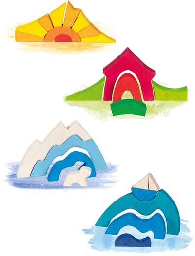 GOKI Puzzelmozaïek - Kleine Ijsbeer - 23X23X3Cm - 26 Delen - 3 Jaar