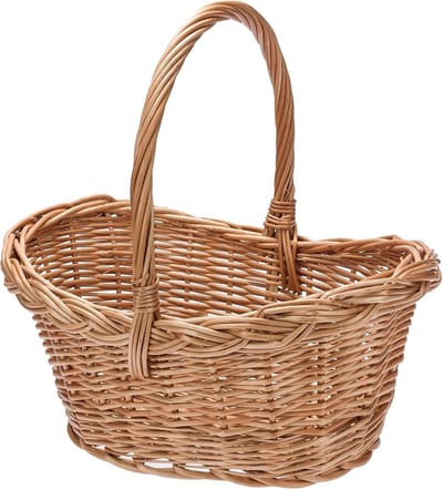 BOGATECO | Geschenkmand decoratieve mand 30 x 23 x 30 cm opbergmand speelgoedmand, open haardmand, marktmand geweven voor kinderkamer