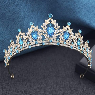 15 Kleuren Prinsessenkroon Bruidstiara's en Kronen voor Meisjes Prom Verjaardag Bruiloft Haarjuwelen Feest Hoofdaccessoires white