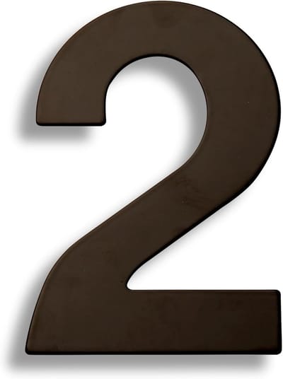 Voordeur Nummer - Adresbord Huis - Huis Markeren - Roestvrij Staal - 15 cm - Zwart