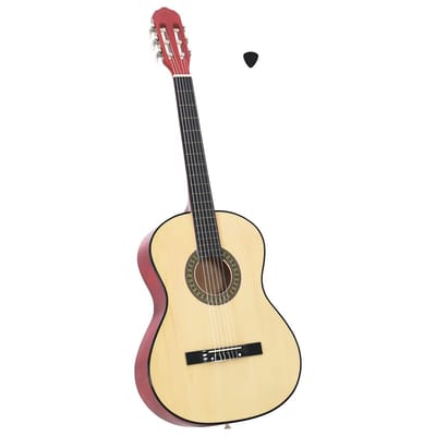 vidaXL - Gitaar - klassiek - beginner - 4/4 - 39" - lindenhout