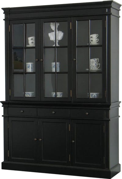 Hioshop - Mozart  - Vitrinekast - Zwart