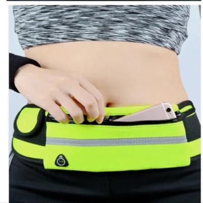 CHPN - Hardloop heuptas - Verstelbare buideltas - Neon geel - Voor sport en running - Ideaal voor onderweg - Heuptasje - Festivaltasje