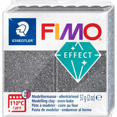 FIMO effect ovenhardende boetseerklei standaard blokje 57 g - stone graniet