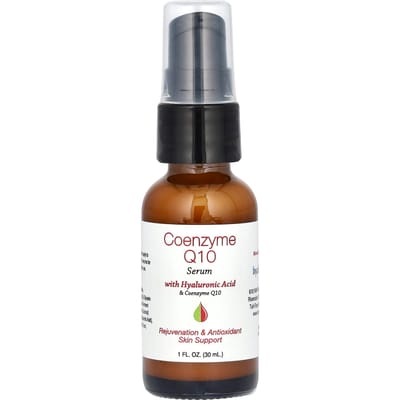 Hyalogic, Coenzyme Q10 Serum, with Hyaluronic Acid, Fragrance-Free, 1 fl oz (30 ml) brown