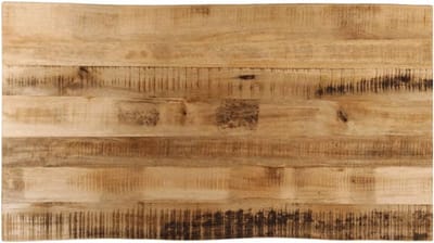 Massief Houten Tafelblad met Natuurlijke Rand 100x60 cm - Vervangend Tafelblad Mangohout