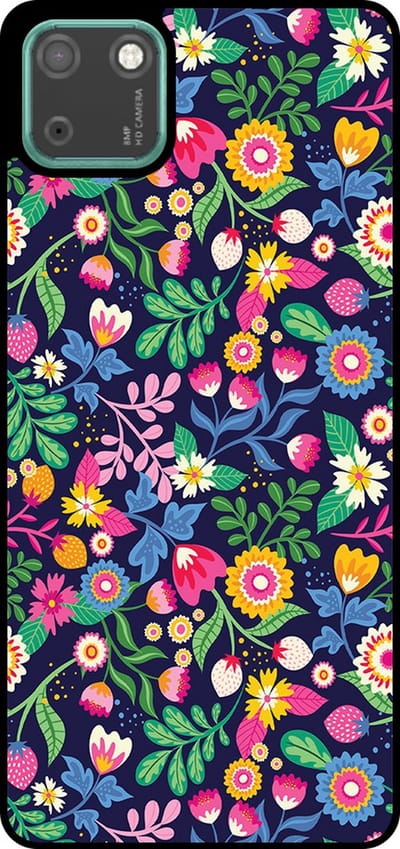 Smartphonica Telefoonhoesje Geschikt voor Huawei Y5P met bloemen opdruk - TPU backcover case flower design geschikt voor Huawei Y5p
