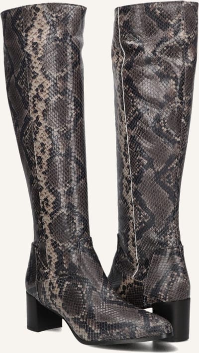 Notre-V 8591 Laarzen - Leer - Dames - Grijs - Maat 39