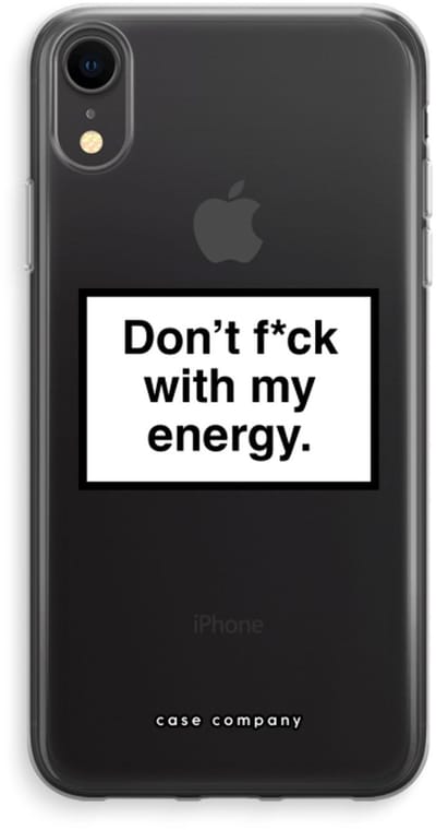 Case Company® - Hoesje geschikt voor iPhone XR hoesje - My energy - Soft Cover Telefoonhoesje - Bescherming aan alle Kanten en Schermrand