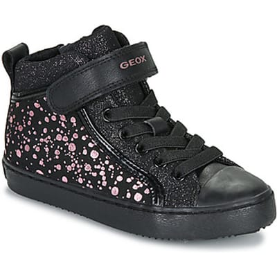 GEOX KALISPERA MEISJES Sneakers - ZWART/VIOLET - Maat 28