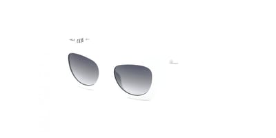 Blumarine SBM902 Bianco neve lucido 50/20/140 WOMAN Zonnebrillen