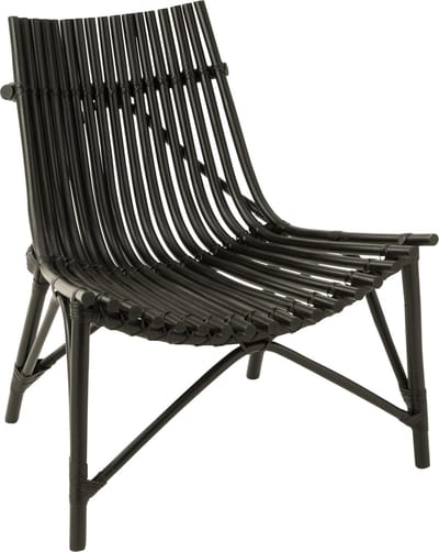 J-Line stoel Rotan - jute - zwart