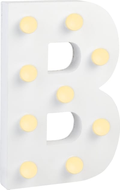 Verlichting | LED Letter | Letter B | Afmeting: 16x11cm