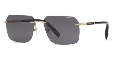 Chopard Schl75 Geometric Zonnebril Zwart Smoke/CAT3 Man