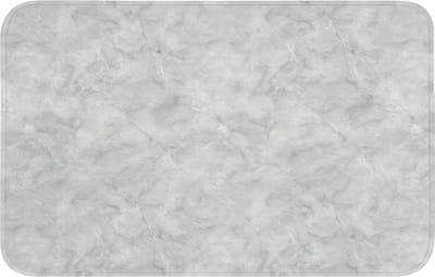 WC mat 80x50 cm - Antislip - Grijs - Marmer - Mat - Toiletmat - Vloermat - Douchemat - Toilet tapijt - Toiletmatten