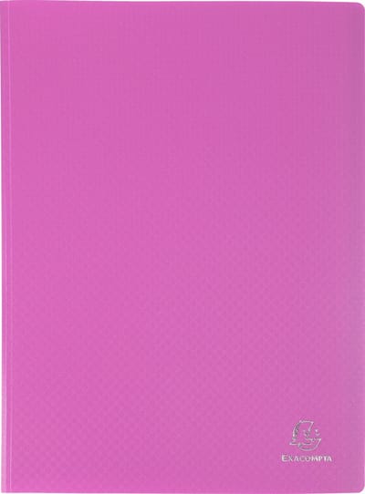 Exacompta 8x OPAK showalbum PP 5/10e - heldere tassen - 60 tassen -120 zichten - A4 - Roze - 8867E