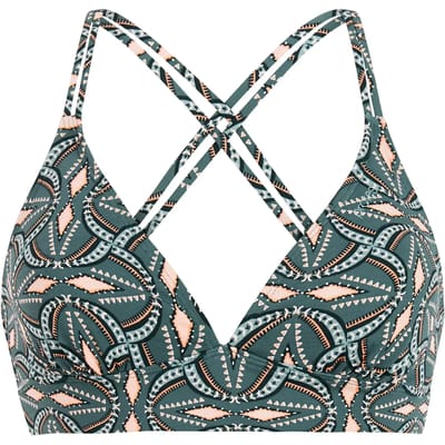 Protest MIXRelax - Triangel bikini top Dames - Koordsluiting - Uitneembare vulling - Normale pasvorm - Groen