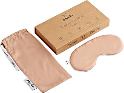 Oogmasker - Slaapmasker - Ontspannen slapen - 100% bamboe - 6 x 18 x 2 cm - Roze
