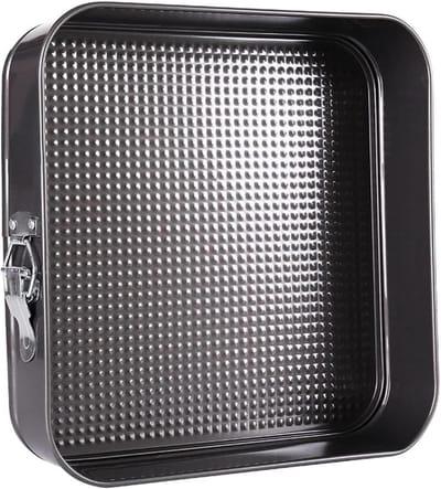 Bakvorm Vierkant - Taartvorm Rechthoek - Brood Cakes Bakken - Antiaanbaklaag - 28 cm - Zilverkleurig