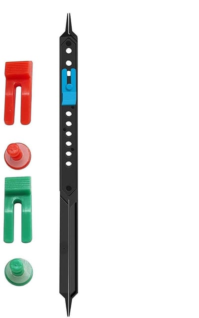 Schaalverdeler Tekengereedschap - Precisie Instrument - Nauwkeurig Tekenen - Verstelbaar Ontwerp - 10 Inch - Zwart
