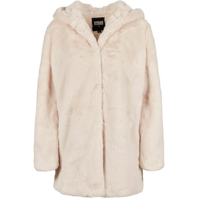 Urban Classics - Hooded Teddy Winterjas - S - Wit