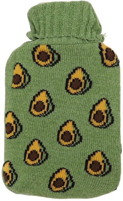 Dailygoods- Warmteflacon 2000 ml - Draagbaar - Lichtgewicht - Wasbaar - Antislip - Duurzaam rubber - Warmte-opslag 6-8 uur - Warmwaterkruik