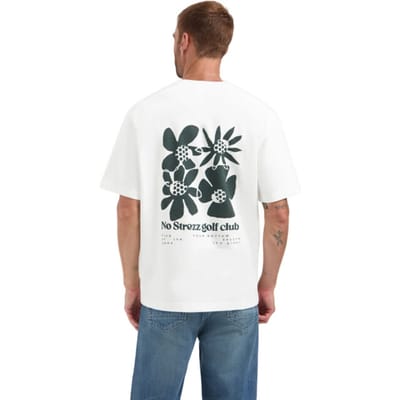 Dstrezzed Ds_lasse Artwork Tee Polo's & T-shirts Heren - Polo shirt - Wit - Maat L