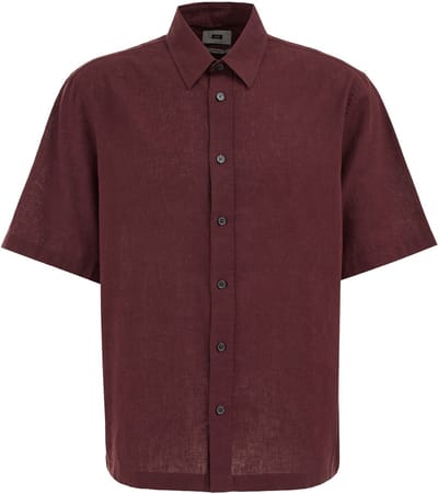 WE Fashion Heren relaxed fit overhemd van linnenmix