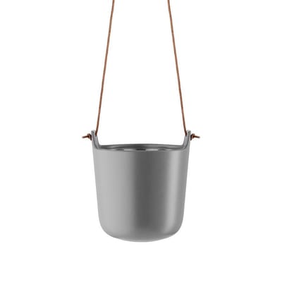 Eva Solo - Bloempot met Bewateringssysteem Hangend Ø 15 cm - Grijs - Aardewerk - Kunststof - Nylon