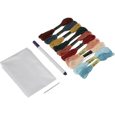 Kits de Fil à Broder 10 Couleurs Vives Bonne Résistance Fil à Broder Facile à Utiliser pour Bracelets Pompons Bricolage brown
