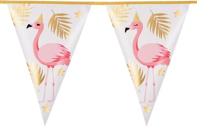 Boland - Folievlaggenlijn Flamingo - Flamingo - Tropisch - Zomer