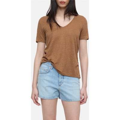 Closed T-shirt Short Sleeve T-shirts Arabica Espresso Size: XXS | T-Shirts Outlet | Dames | Bruin
