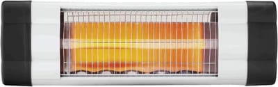 Terrasverwarmer Wandmontage - Balkon Verwarming - Buiten Zitten - Snel Opwarmend - 19x9x19 cm - Zwart Wit