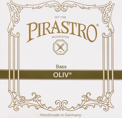 Pirastro P241100 double bass string G-1 medium, gut core, chrome steel