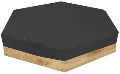 Dailygoods- Zandbakhoes Waterdicht - Zeshoekige Afdekking - Stofdicht - Anti-UV - Beschermhoes voor Zandbak - 140 x 120 x 20 cm - Afdekzeil