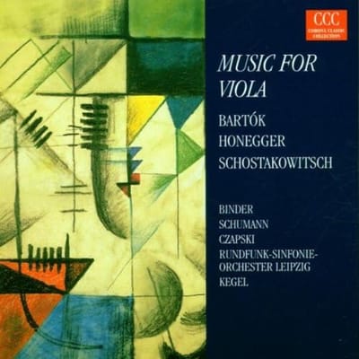 CD BARTOK, KEGEL, BINDER; RSO LEIPZIG - Muziek voor Altviool 0001592CCC Duitsland Klassiek Gebruikt beige