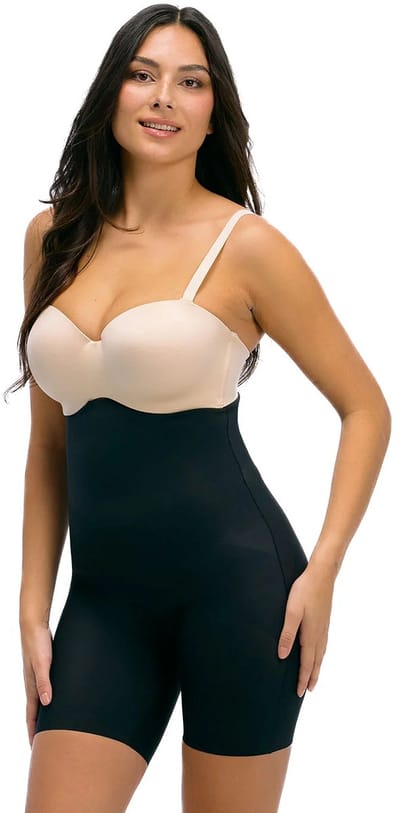Magic Extra Sterk corrigerende boxershort - Ultra sexy Hi-bermuda - Shapewear - Zwart / 3XL