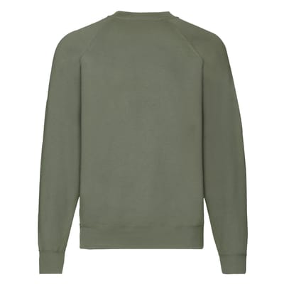 Fruit of the Loom Heren Klassiek Raglan Sweatshirt (Klassieke Olijf)