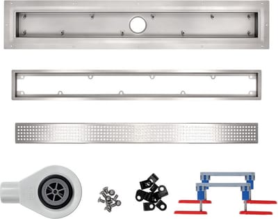 Douchegoot voor vinylvloer 50 cm Wiper VinylFloor Sirocco complete set