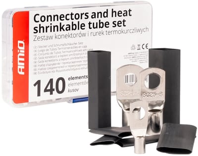 Connector- en Krimpkousset – 140-delige Kabeloog- en Krimpset - gegalvaniseerd
